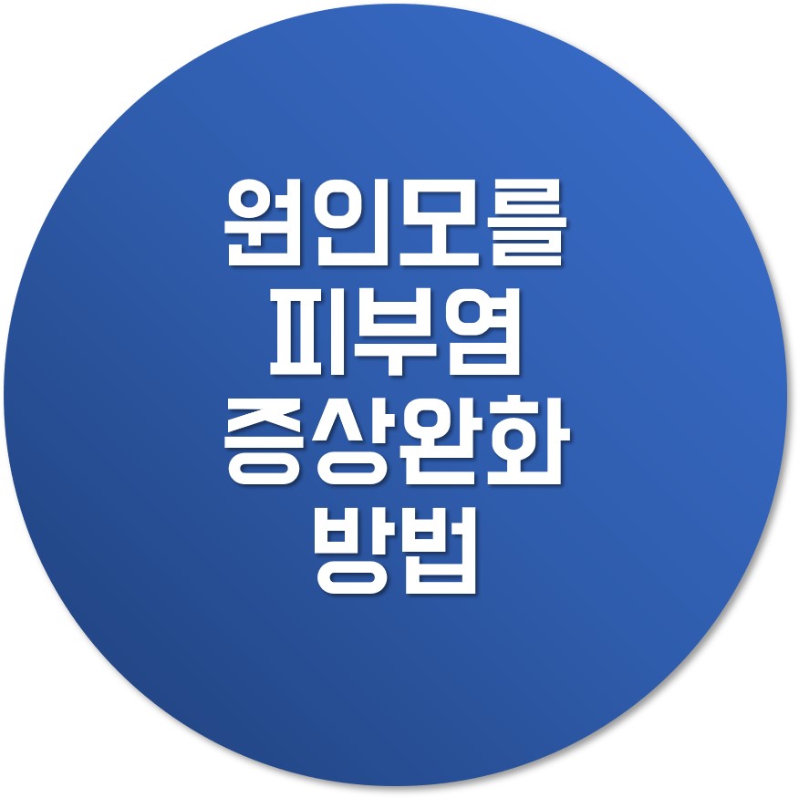  원인모를 피부염 증상완화 방법
