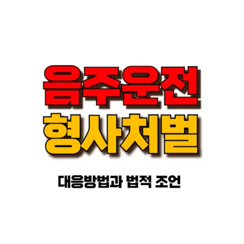 음주운전 형사처벌 썸네일