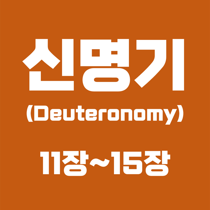  신명기 (Deuteronomy) / 11장, 12장, 13장, 14장, 15장 / 성경 국문 영문 영어