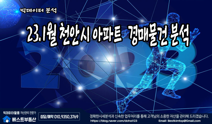  23.1월 (천안시) 아파트 경매물건 분석 !!!