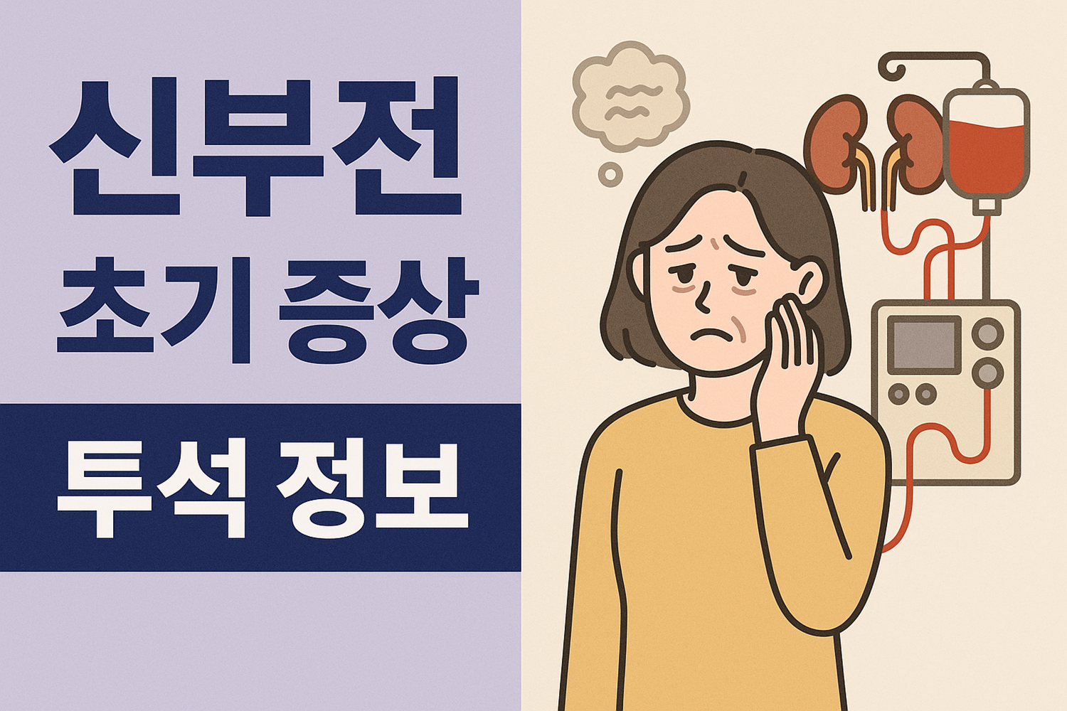 신부전 초기 증상과 투석 정보