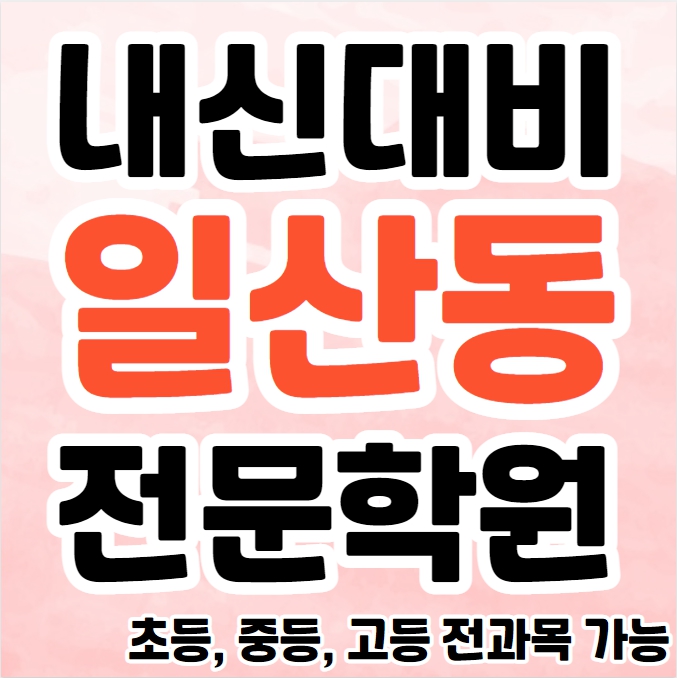  일산동 초등 수학학원 탄현동 고등 과학학원 중등부 공부방 교습소 소그룹 개인별지도