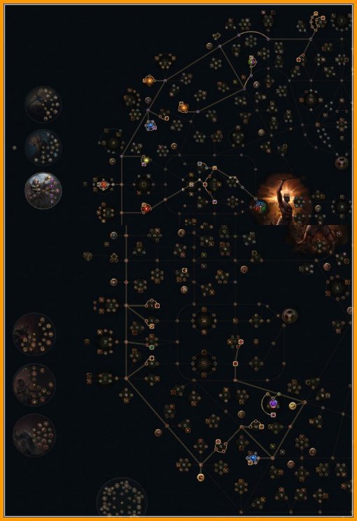 poe 3.19 지자란의 RF 정의의 화염 인퀴지터 빌드를 무자본 스타터로 키워보기 패시브-스킬-트리