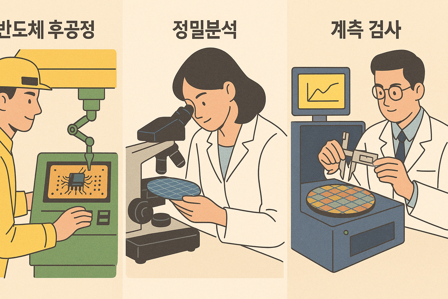 반도체 후공정 vs 정밀분석 vs 계측검사