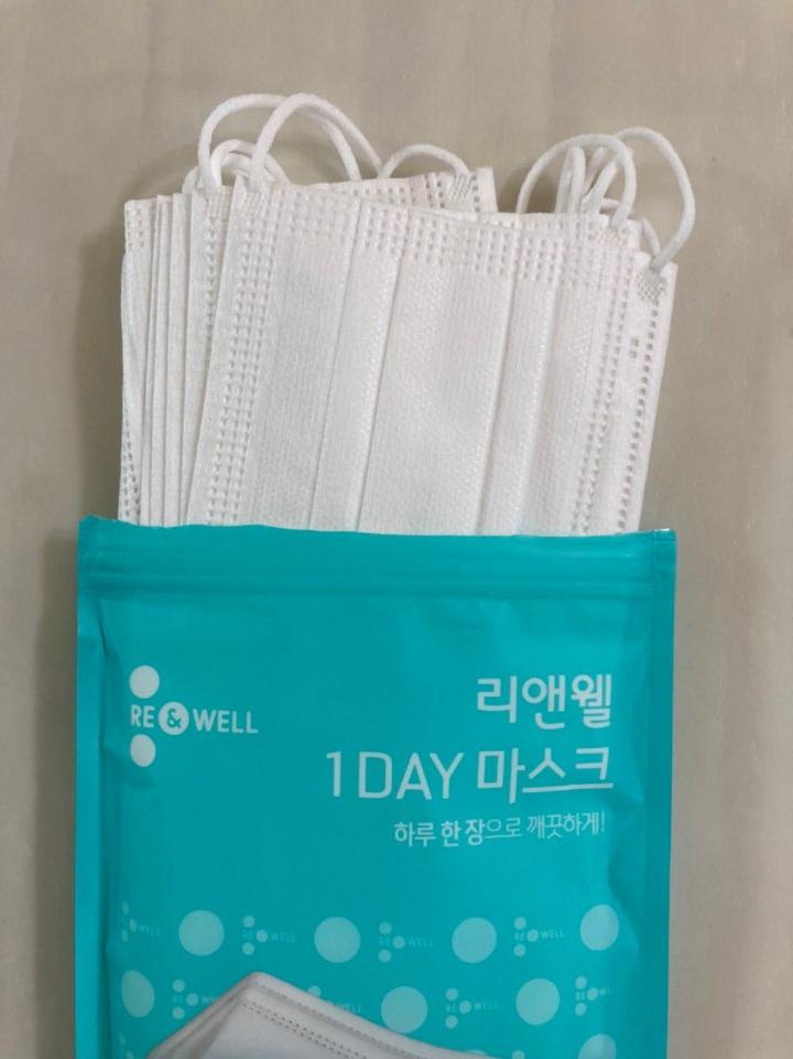  KF 필터 원단 멜트블로운(mb) 부직포 - 리앤웰 1DAY 마스크