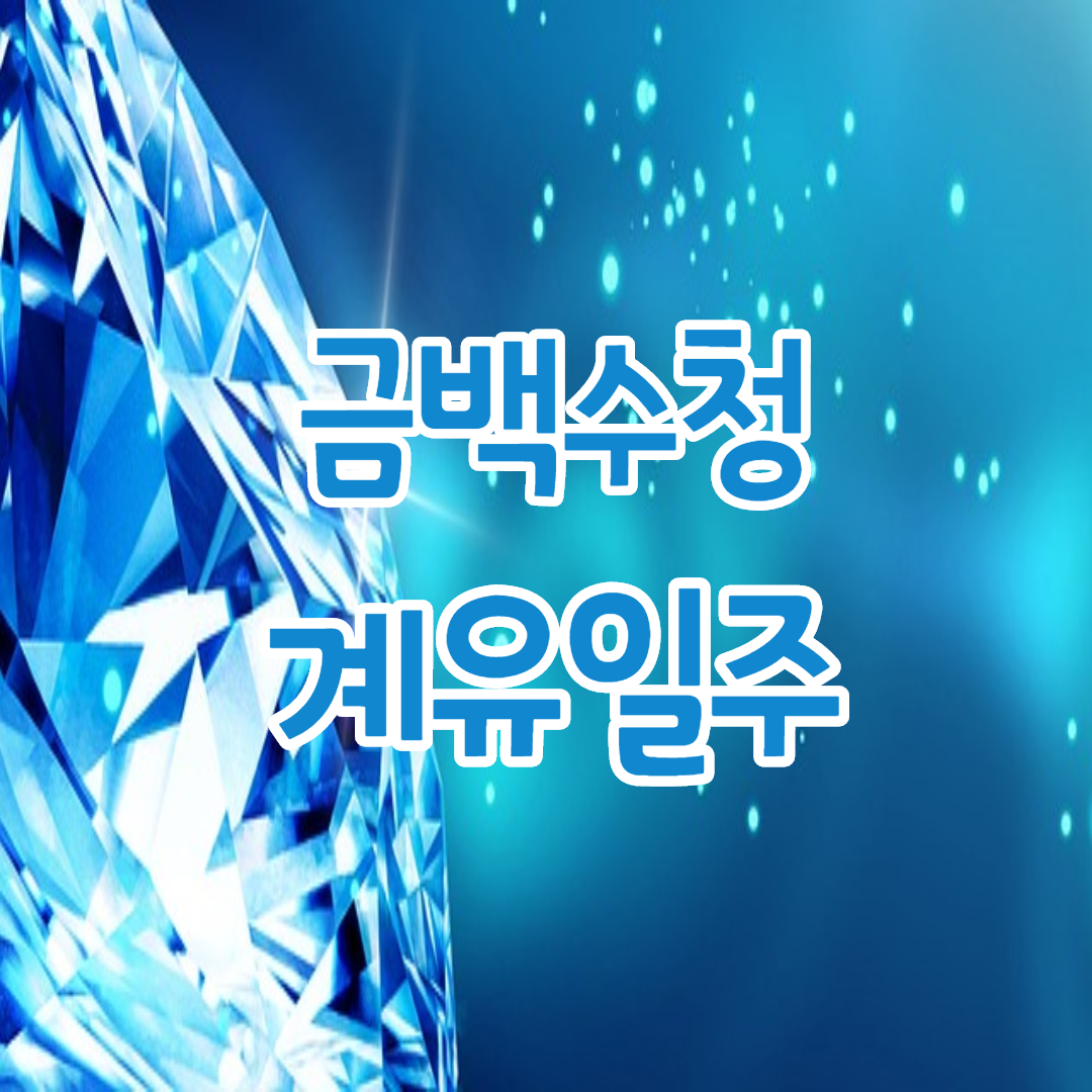  10. 금백수청, 계유일주