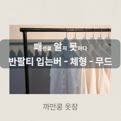 남자 반팔티 예쁘게 입는법 - 체형별 반팔티 입는 방법
