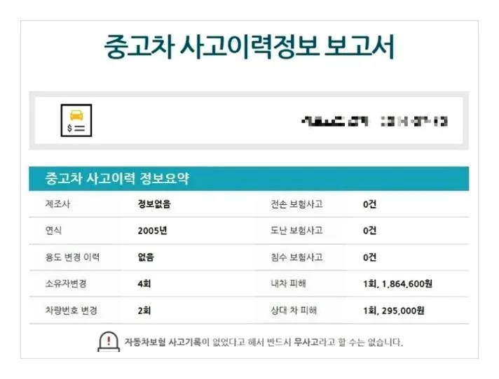 자동차사고이력조회