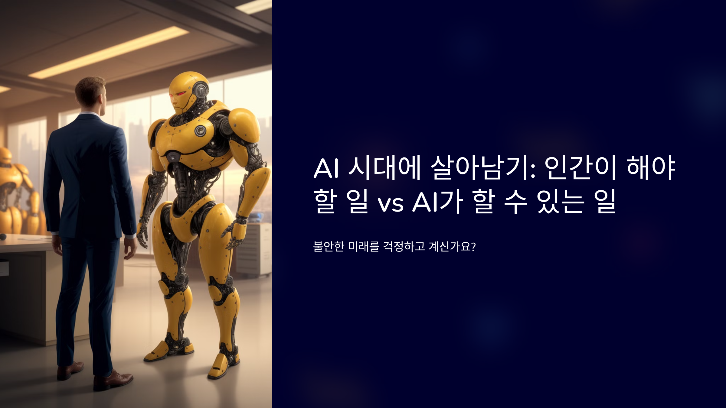 AI 시대에 살아남기: 인간이 해야 할 일 vs AI가 할 수 있는 일