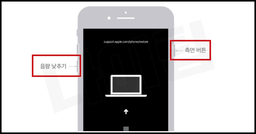 아이폰 복구 모드 만드는 방법