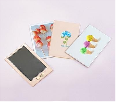  사각 미니 손거울 인쇄 제작 홍보 기념품