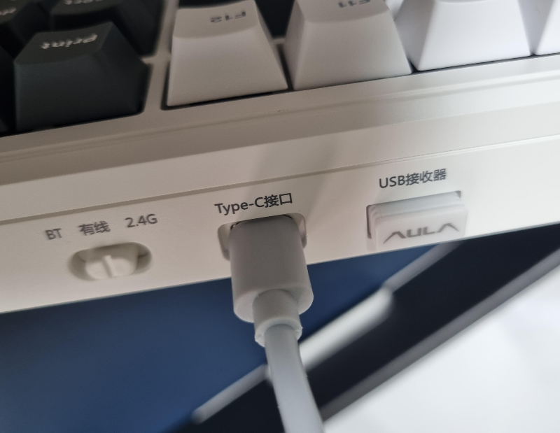 AULA F87 Pro 케이블연결