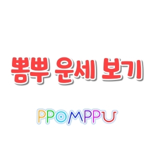  뽐뿌 운세(+신년운세 보는 방법)
