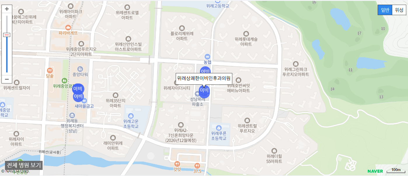 성남시에서 일요일 진료를 볼 수 있는 이비인후과 병원 위례상쾌한이비인후과의원