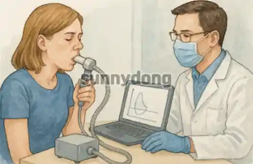 호흡기 관련 검사 예시 이미지