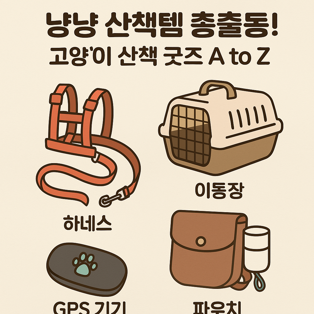 고양이 산책 굿즈
