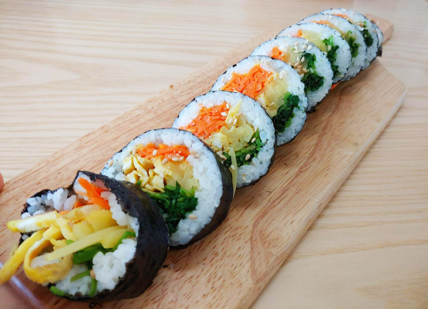  참나물 김밥 만들기.참나물 김밥 레시피. 참나물 무침 만들기.