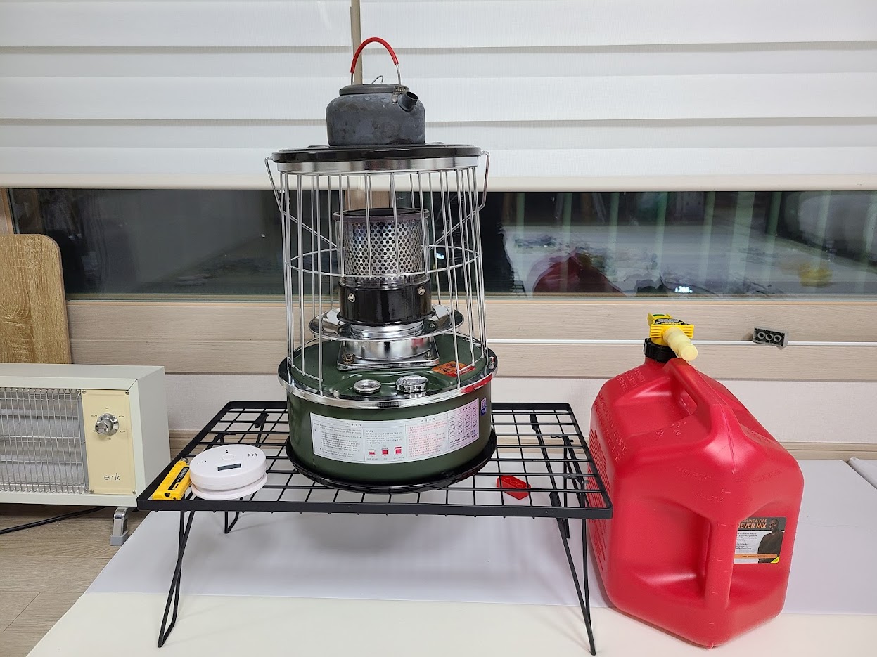  [설레임패밀리_개봉기] 캠핑난로 태서알파카  TS-77A, 노스필20L 연장호스 DIY
