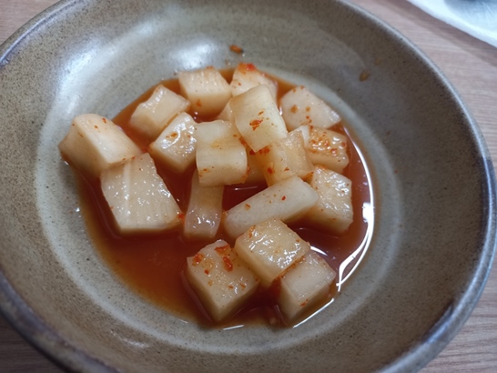 전주 여의동 맛집&#44; 강촌다슬기 깍두기