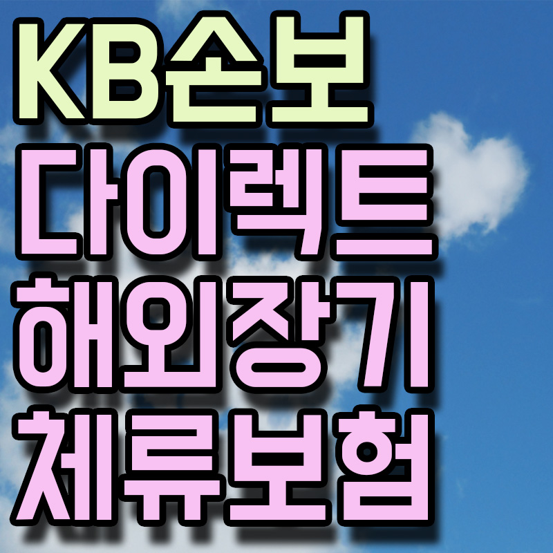 KB손해보험 다이렉트 해외장기 체류보험 썸네일 이미지