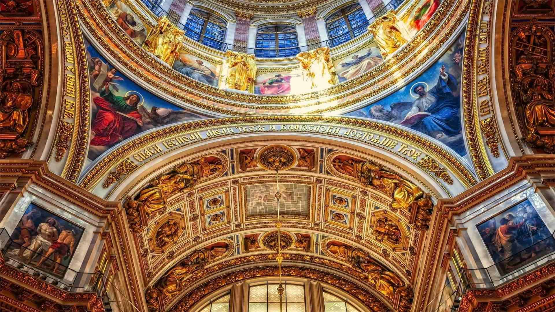 Church interior wallpaper