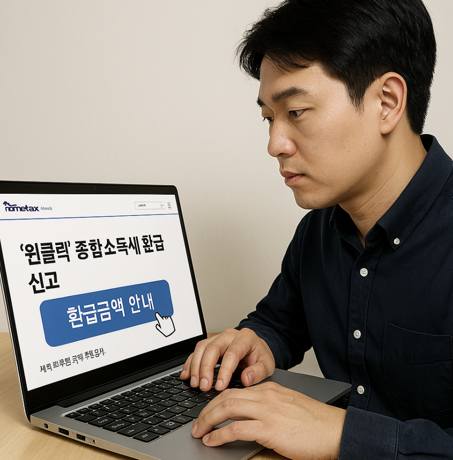 원클릭 서비스 신청하는 모습