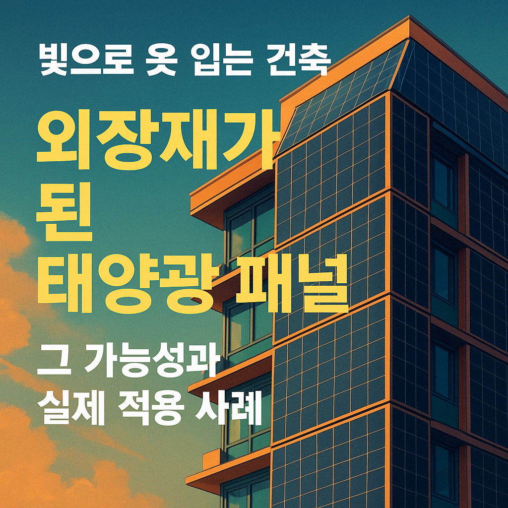 &quot;빛으로 옷 입는 건축 - 외장재가 된 태양광 패널, 그 가능성과 실제 적용 사례&quot;