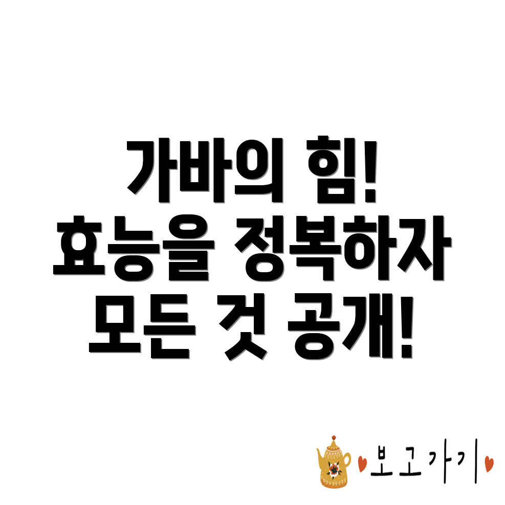 가바 효능