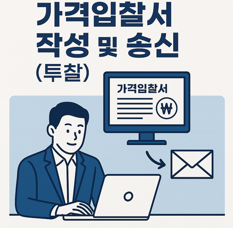 차세대 나라장터 가격입찰서 작성 및 송신