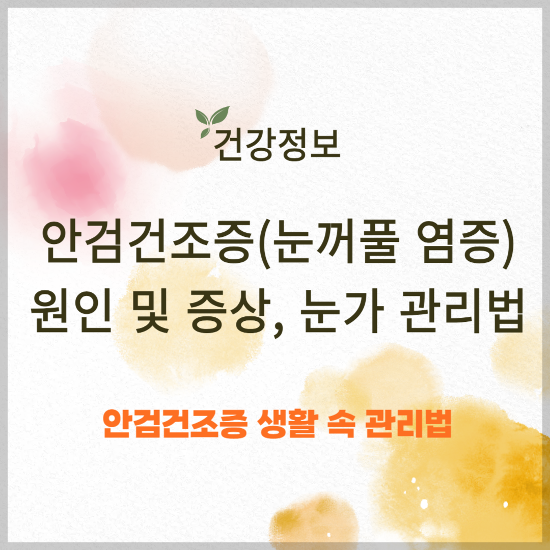 안검건조증(눈꺼풀 염증) 원인 및 증상 ❘ 눈가 관리법