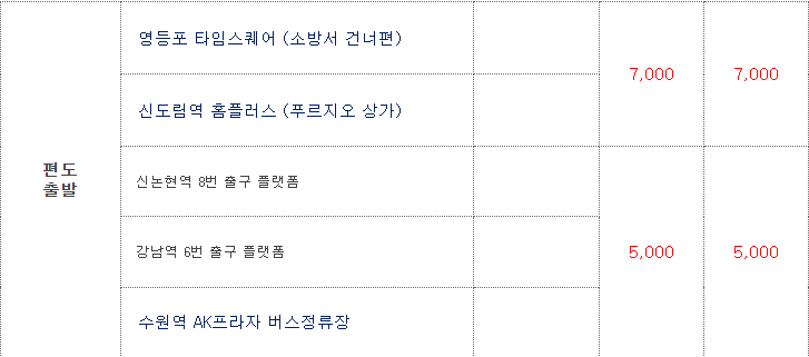 에버랜드 셔틀버스