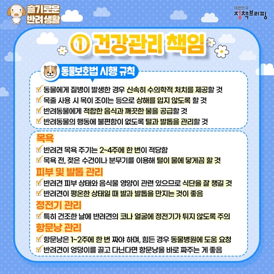 강아지위생건강관리
