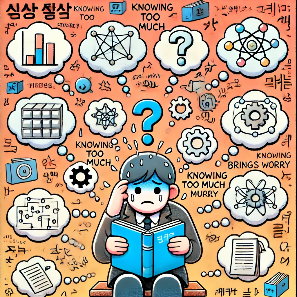 식자우환 (識字憂患) 아는 것이 오히려 근심이 되는 상황 -