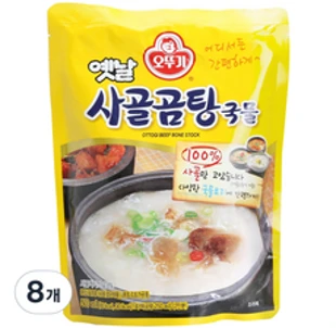 오뚜기 옛날 사골곰탕 국물&#44; 500g&#44; 8개
