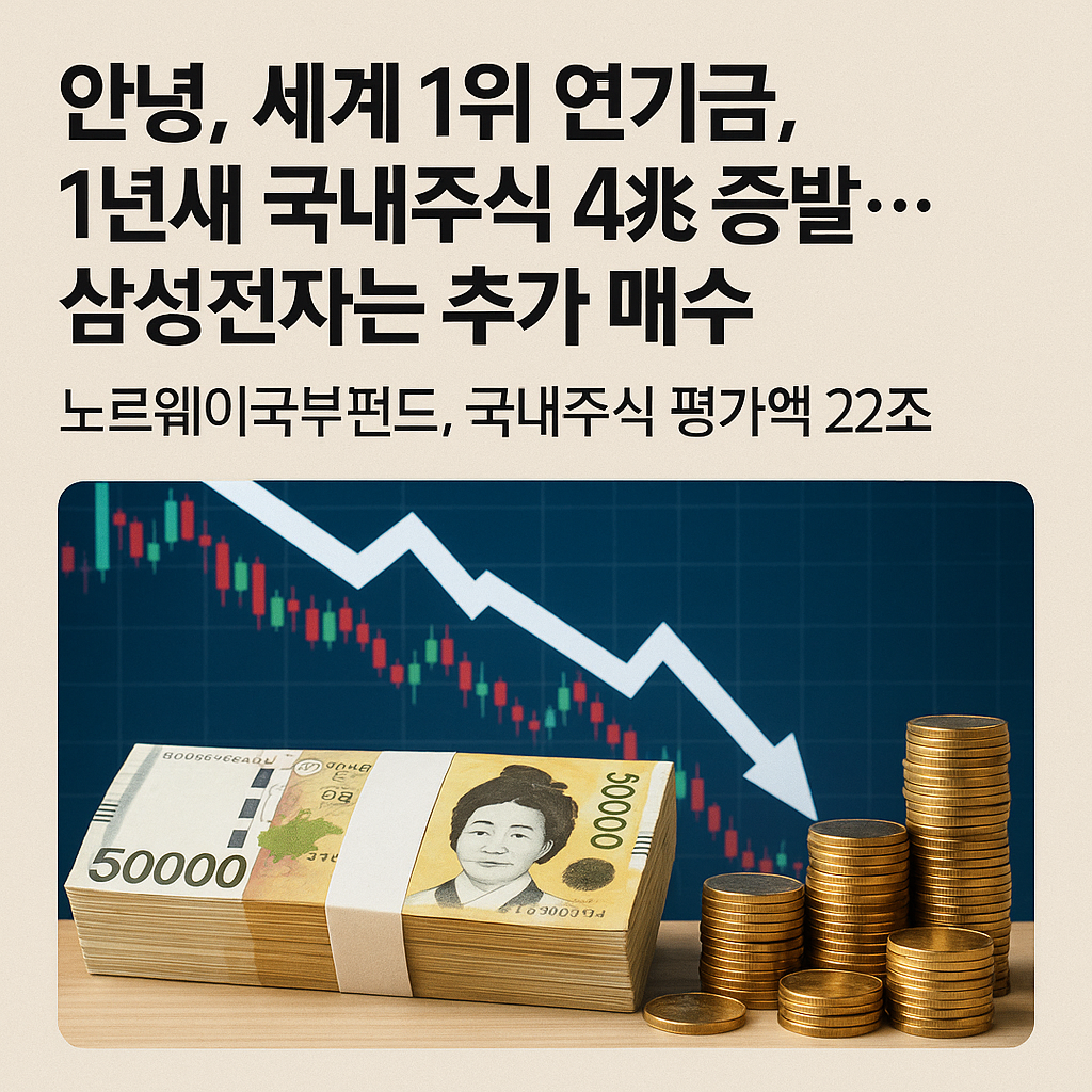 세계 1위 연기금, 한국 주식서 4조 '증발'…삼성전자는 더 샀다?