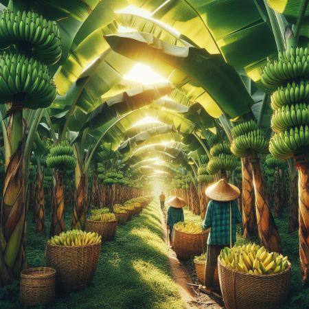 바나나 농장 그림
