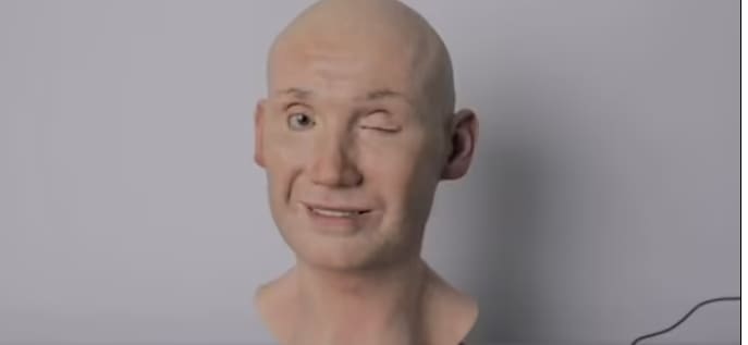 Uncanny Valley! Creepy robotic head is unveiled with eerily human-like facial expressions and movements 