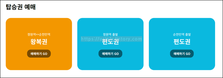 홈페이지에-스카이큐브-탑승권-종류가-나열되어-있다.