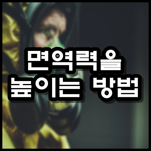  면역력을 높이는 방법