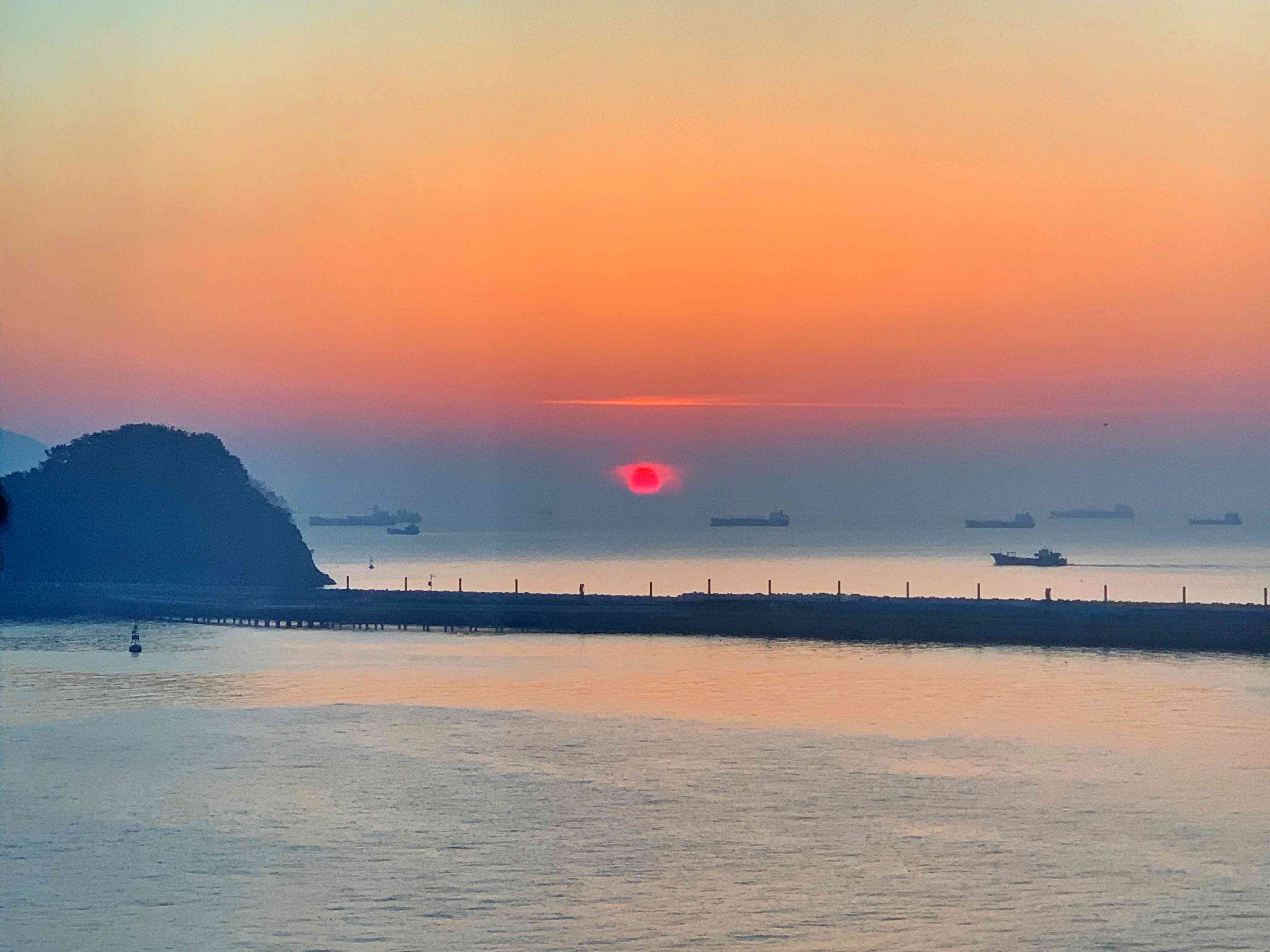 여수오동도일몰