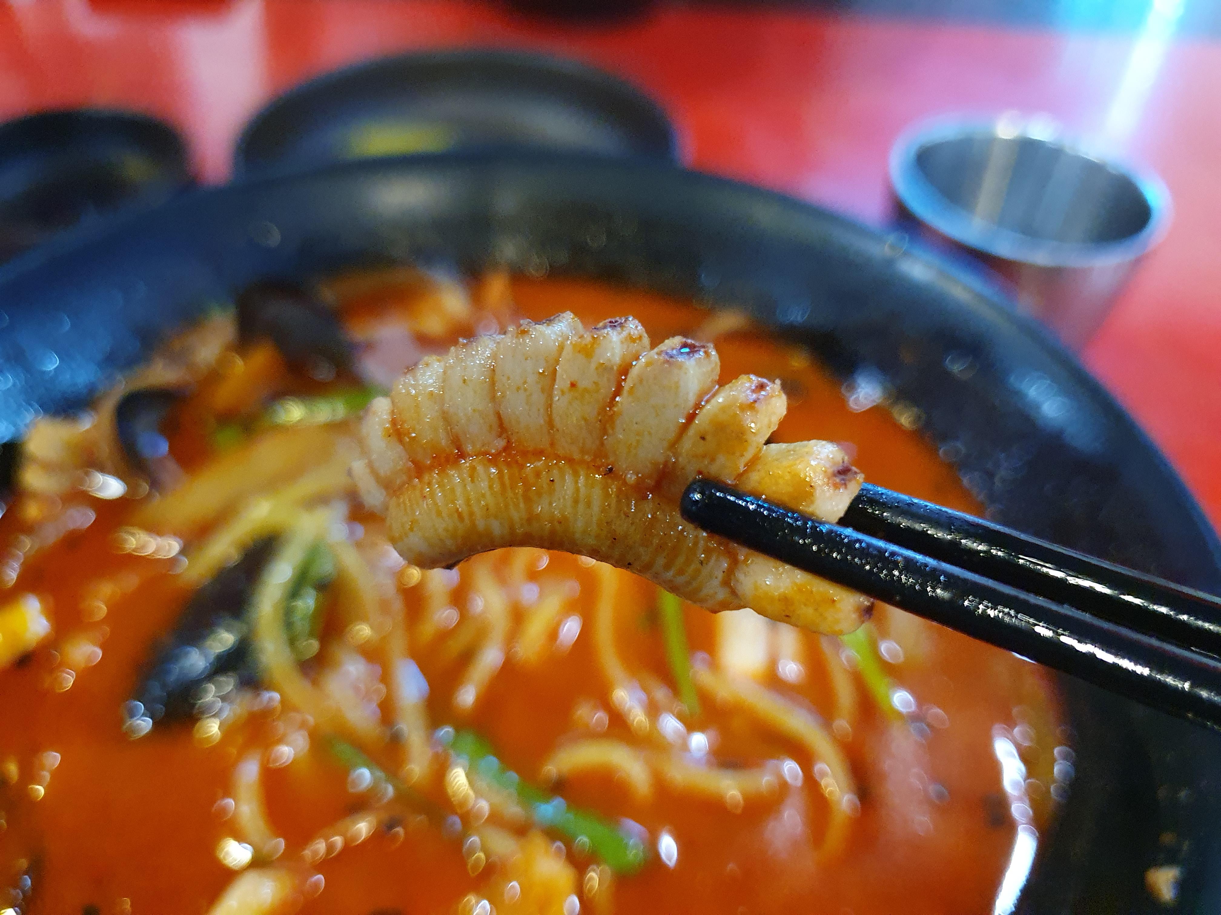 삼산동 짬뽕의 신화 매운짬뽕 오징어 재료 모습