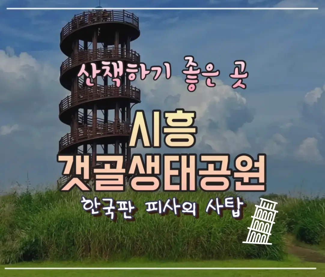  시흥 갯골생태공원 산책 한국판 피사의 사탑을 볼 수 있는 곳