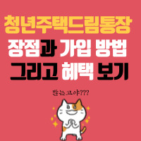  청년주택드림통장 장점과 가입 방법 그리고 혜택 보기