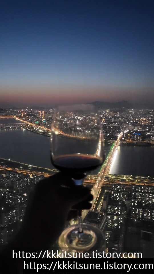 서울 잠실 롯데 시그니엘 야경 리버뷰