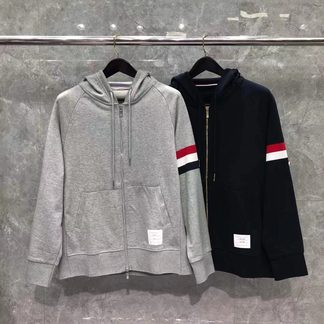  [THOM BROWNE] 톰브라운 4-바 드로스트링 후드 집업 (2 COLOR)