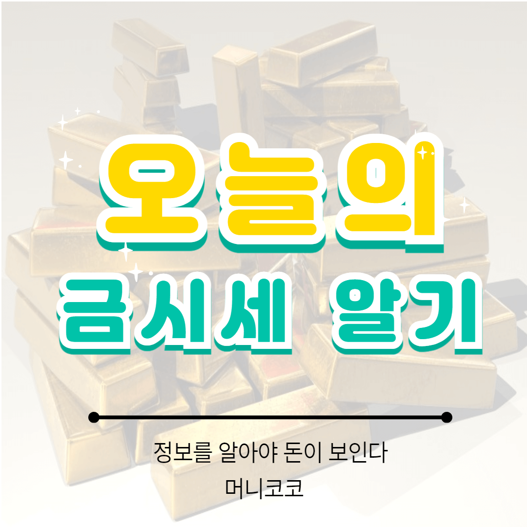  오늘의 금시세 알압괴