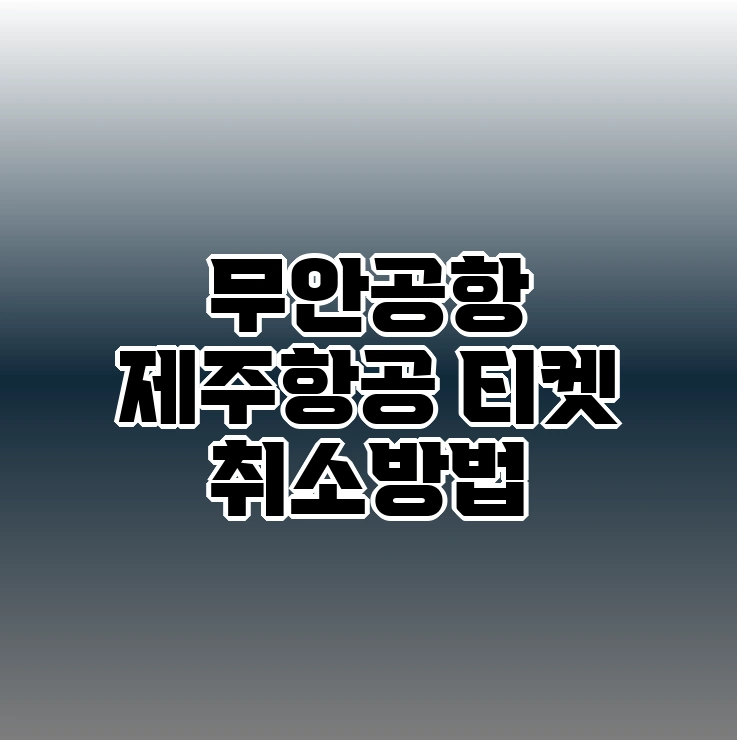 제주항공 티켓 취소방법 알아보기 - undefined - 결론 제주항공 티켓 취소방법 알아보기 - undefined - 결론