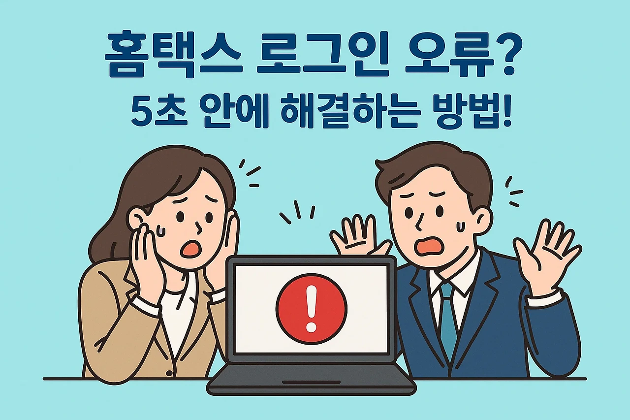 홈택스 로그인 오류 5초 해결법
