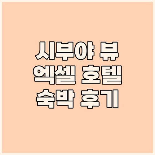 시부야 스크램블 뷰라니.. 시부야 엑