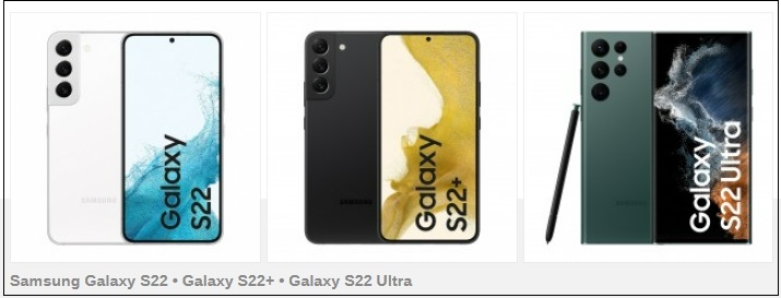 누출된 갤럭시 S22 울트라 등 3종 비교 VIDEO:Leaked images offer head to head comparison of the three Galaxy S22 phones